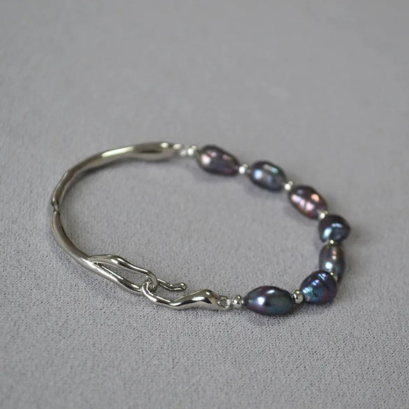 Simple Style Classic Style Color Block Imitation Pearl Brass Wholesale Bracelets