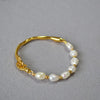 Simple Style Classic Style Color Block Imitation Pearl Brass Wholesale Bracelets