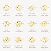 Simple Style Classic Style Constellation Stainless Steel Plating Inlay Zircon 18k Gold Plated Bracelets