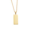 Simple Style Classic Style Geometric Stainless Steel Gold Plated Silver Plated Pendant Necklace