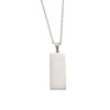 Wholesale Jewelry Simple Style Classic Style Geometric Customization Laser Engraving Stainless Steel 18K Gold Plated Pendant Necklace