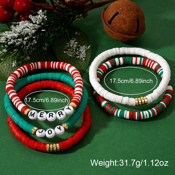 Simple Style Classic Style Letter Soft Clay Iron Gall Stone Wholesale Bracelets