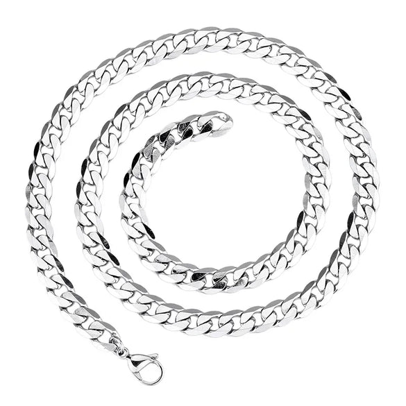 Simple Style Classic Style Rhombus Titanium Steel Men'S Necklace