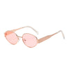 Simple Style Classic Style Solid Color Ac Oval Frame Full Frame Women'S Sunglasses