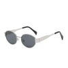 Simple Style Classic Style Solid Color Ac Oval Frame Full Frame Women'S Sunglasses
