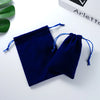 Simple Style Classic Style Solid Color Flannel Jewelry Packaging Bags