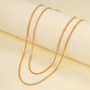 Simple Style Classic Style Solid Color Gold Plated Alloy Wholesale Layered Necklaces