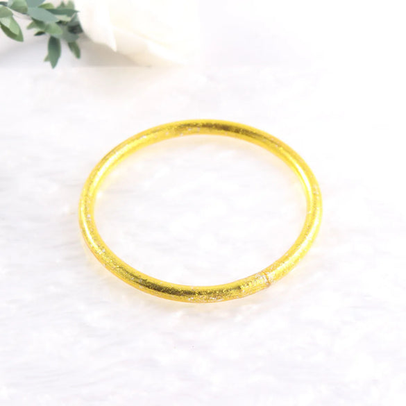 Simple Style Classic Style Solid Color Silica Gel Wholesale Bangle