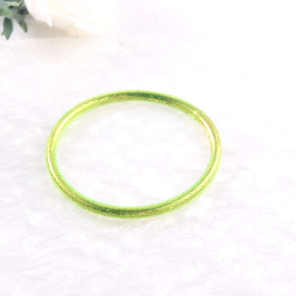 Simple Style Classic Style Solid Color Silica Gel Wholesale Bangle