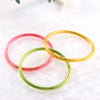 Simple Style Classic Style Solid Color Silica Gel Wholesale Bangle