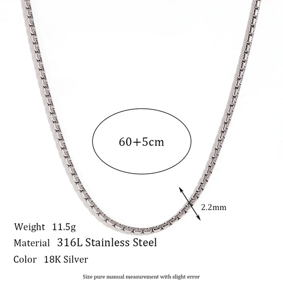 Wholesale Jewelry Simple Style Classic Style Solid Color 304 Stainless Steel 18K Gold Plated Plating Bracelets Anklet Necklace