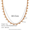 Wholesale Jewelry Simple Style Classic Style Solid Color 304 Stainless Steel 18K Gold Plated Plating Necklace