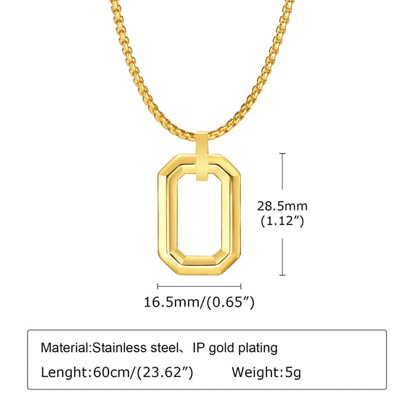 304 Stainless Steel Simple Style Classic Style Three-Dimensional Solid Color Pendant Necklace