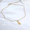 Simple Style Classic Style Solid Color 304 Stainless Steel Plating 18K Gold Plated Men'S Pendant Necklace