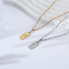 Simple Style Classic Style Solid Color 304 Stainless Steel Plating 18K Gold Plated Men'S Pendant Necklace