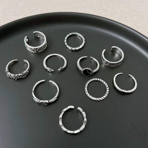 Simple Style Classic Style Star Heart Shape Alloy Plating Gold Plated Women'S Rings