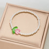 Simple Style Color Block Imitation Pearl Beaded Women'S Bracelets Necklace