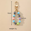 Simple Style Color Block Resin Bag Pendant Keychain
