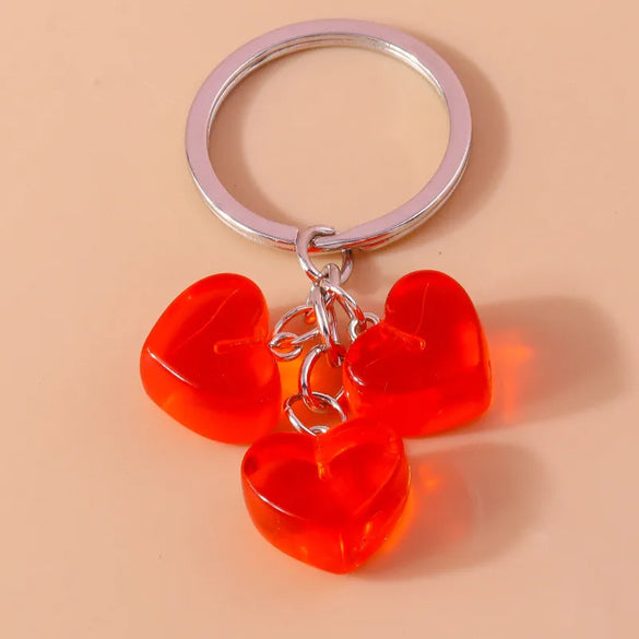 Simple Style Color Block Resin Women'S Keychain