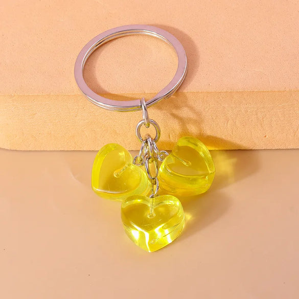 Simple Style Color Block Resin Women'S Keychain