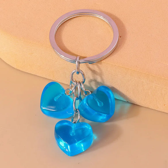 Simple Style Color Block Resin Women'S Keychain