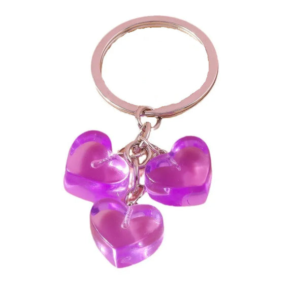 Simple Style Color Block Resin Women'S Keychain