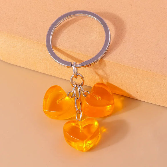 Simple Style Color Block Resin Women'S Keychain