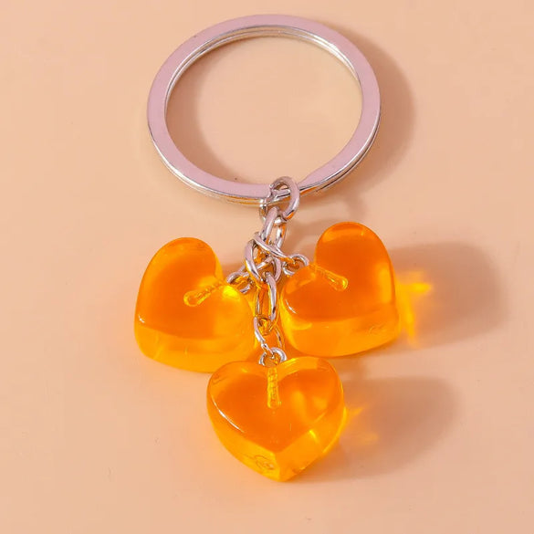 Simple Style Color Block Resin Women'S Keychain