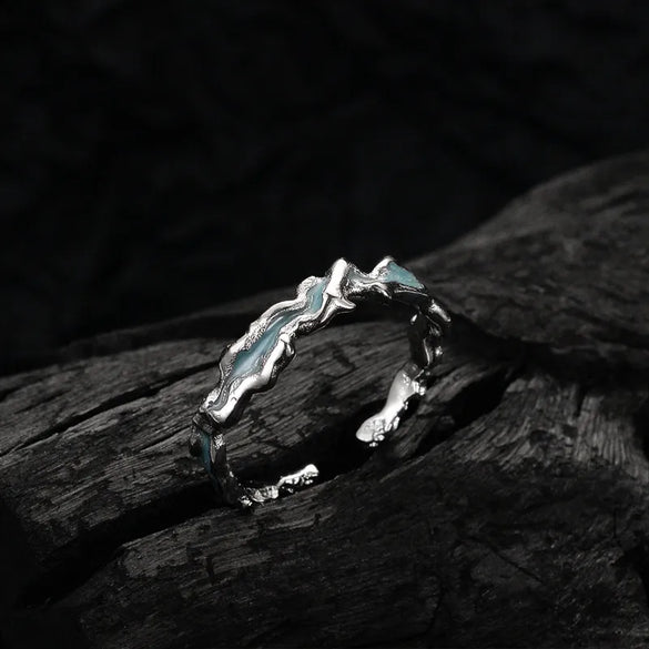 Simple Style Color Block Sterling Silver Rings In Bulk