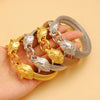 Simple Style Commute Animal Wolf 304 Stainless Steel 18K Gold Plated Bangle In Bulk