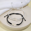 Simple Style Commute Heart Shape Alloy Rope Braid Women'S Bracelets