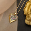 Simple Style Commute Heart Shape Copper Plating Inlay Zircon 18k Gold Plated Pendant Necklace