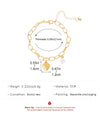 Simple Style Commute Heart Shape Gold Plated Alloy Wholesale Bracelets