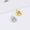 1 Piece Stainless Steel 18K Gold Plated Letter