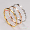 Simple Style Commute Snowflake 304 Stainless Steel 14K Gold Plated Rose Gold Plated Bangle In Bulk
