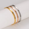 Simple Style Commute Snowflake 304 Stainless Steel 14K Gold Plated Rose Gold Plated Bangle In Bulk