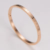 Simple Style Commute Snowflake 304 Stainless Steel 14K Gold Plated Rose Gold Plated Bangle In Bulk