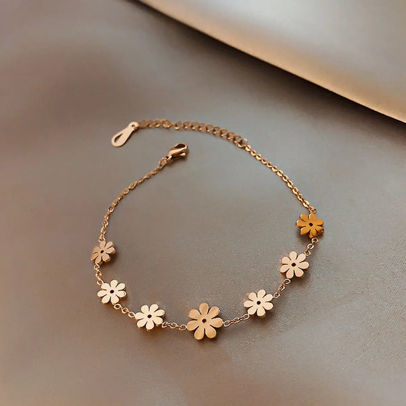 Simple Style Commute Solid Color Alloy Patchwork Women'S Bracelets