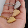 Wholesale Jewelry Simple Style Commute Customization Laser Engraving Solid Color Stainless Steel Plating Pendant Necklace