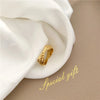 Simple Style Commute Solid Color Stainless Steel Plating Gold Plated Rings