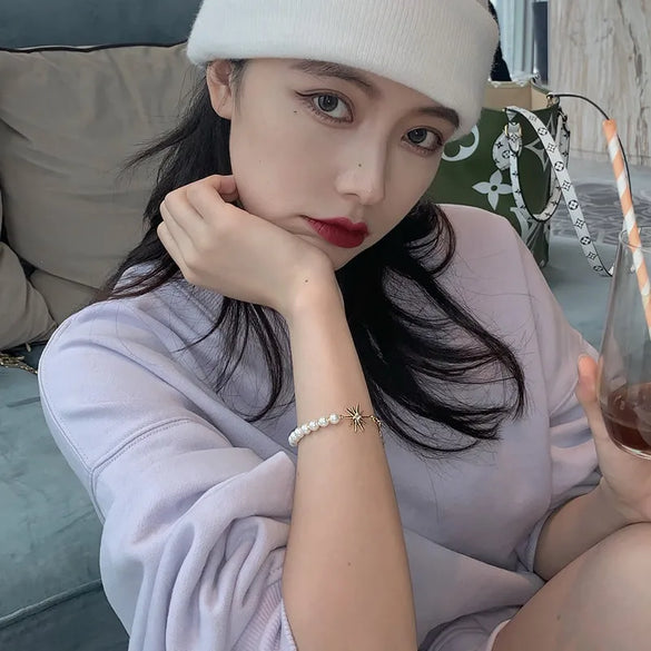 Simple Style Commute Star Artificial Gemstones Mixed Materials Wholesale Bracelets