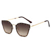 Simple Style Cool Style Gradient Color Ac Butterfly Frame Diamond Full Frame Women'S Sunglasses