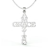 Simple Style Cross Letter Stainless Steel Plating Pendant Necklace 1 Piece