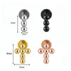 Simple Style Cross Stainless Steel Lip Stud Ear Studs In Bulk