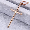 1 Piece Titanium Steel 18K Gold Plated Cross
