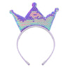 Simple Style Crown Plastic Resin Patchwork Hair Band
