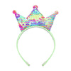 Simple Style Crown Plastic Resin Patchwork Hair Band