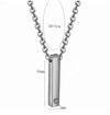 Simple Style Customization Laser Engraving 304 Stainless Steel Plating Unisex Pendant Necklace Men Pendant Necklaces