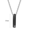 Simple Style Customization Laser Engraving 304 Stainless Steel Plating Unisex Pendant Necklace Men Pendant Necklaces