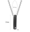 Simple Style Customization Laser Engraving 304 Stainless Steel Plating Unisex Pendant Necklace Men Pendant Necklaces